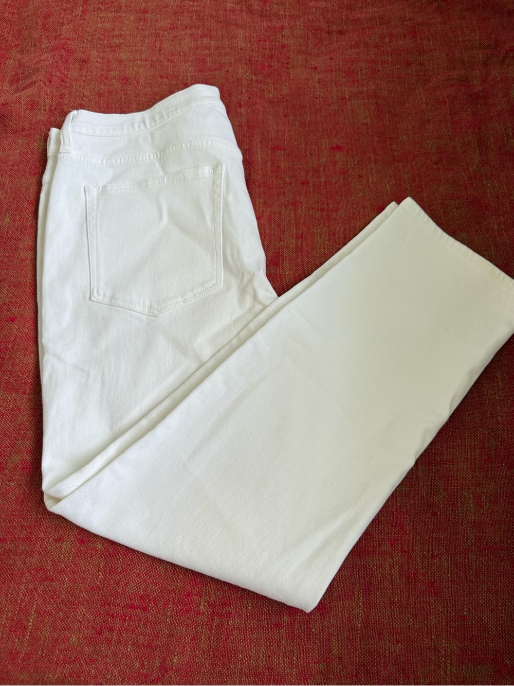 J. CREW Women’s Essential Straight White Cotton Blend Jeans, sz. 32, like new! - Picture 7 of 8